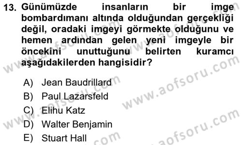 Sosyal Bilimlerde Temel Kavramlar Dersi 2024 - 2025 Yılı (Final) Dönem Sonu Sınav Soruları 13. Soru