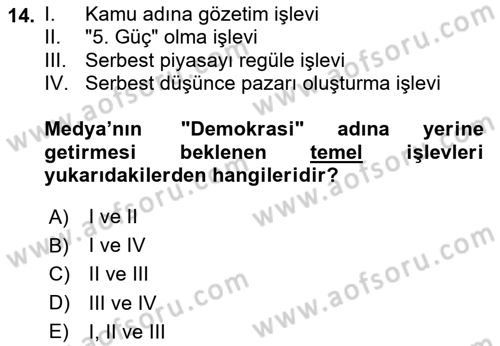 Sosyal Bilimlerde Temel Kavramlar Dersi 2024 - 2025 Yılı (Final) Dönem Sonu Sınav Soruları 14. Soru