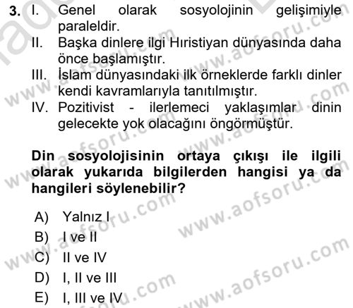Sosyal Bilimlerde Temel Kavramlar Dersi 2024 - 2025 Yılı (Final) Dönem Sonu Sınav Soruları 3. Soru