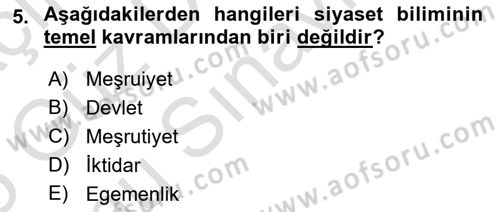 Sosyal Bilimlerde Temel Kavramlar Dersi 2024 - 2025 Yılı (Final) Dönem Sonu Sınav Soruları 5. Soru