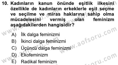 Sosyal Bilimlerde Temel Kavramlar Dersi 2024 - 2025 Yılı Yaz Okulu Sınav Soruları 10. Soru