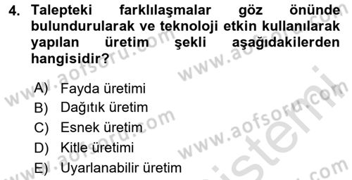 Sosyal Bilimlerde Temel Kavramlar Dersi 2025 - 2026 Yılı Yaz Okulu Sınav Soruları 4. Soru