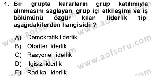 İnsan ve Toplum Dersi 2015 - 2016 Yılı (Vize) Ara Sınavı 1. Soru