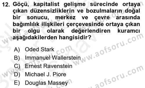 İnsan ve Toplum Dersi 2018 - 2019 Yılı (Final) Dönem Sonu Sınavı 12. Soru