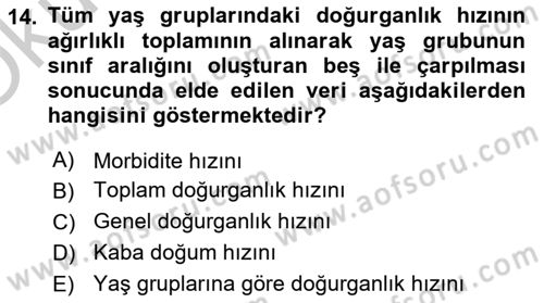 İnsan ve Toplum Dersi 2018 - 2019 Yılı Yaz Okulu Sınavı 14. Soru