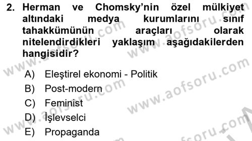 İnsan ve Toplum Dersi 2018 - 2019 Yılı Yaz Okulu Sınavı 2. Soru