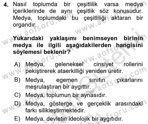 İnsan ve Toplum Dersi 2023 - 2024 Yılı (Vize) Ara Sınav Soruları 4. Soru