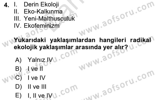 İnsan ve Toplum Dersi 2023 - 2024 Yılı (Final) Dönem Sonu Sınav Soruları 4. Soru