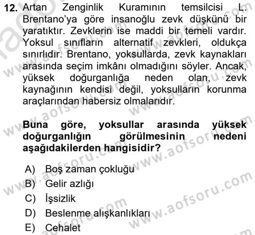 İnsan ve Toplum Dersi 2024 - 2025 Yılı Yaz Okulu Sınav Soruları 12. Soru