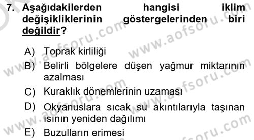İnsan ve Toplum Dersi 2024 - 2025 Yılı Yaz Okulu Sınav Soruları 7. Soru