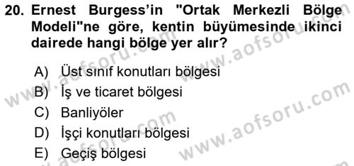 İnsan ve Toplum Dersi 2025 - 2026 Yılı (Vize) Ara Sınav Soruları 20. Soru
