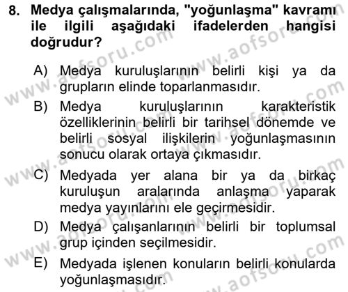 İnsan ve Toplum Dersi 2025 - 2026 Yılı (Vize) Ara Sınav Soruları 8. Soru