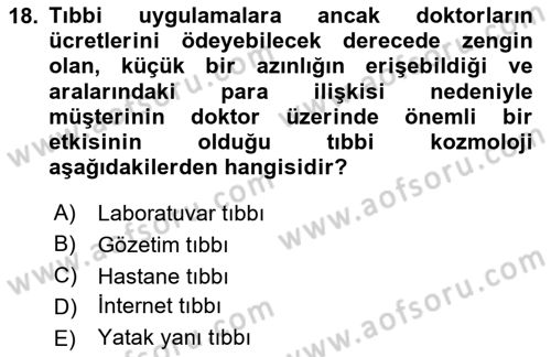 İnsan ve Toplum Dersi 2025 - 2026 Yılı (Final) Dönem Sonu Sınav Soruları 18. Soru