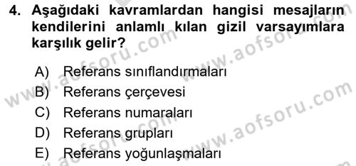 İnsan ve Toplum Dersi 2025 - 2026 Yılı (Final) Dönem Sonu Sınav Soruları 4. Soru