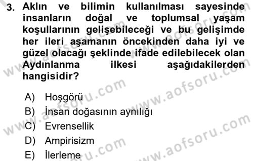 Sosyolojide Araştırma Yöntem ve Teknikleri Dersi 2016 - 2017 Yılı (Vize) Ara Sınav Soruları 3. Soru