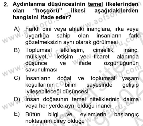 Sosyolojide Araştırma Yöntem ve Teknikleri Dersi Ara Sınavı Deneme Sınav Soruları 2. Soru
