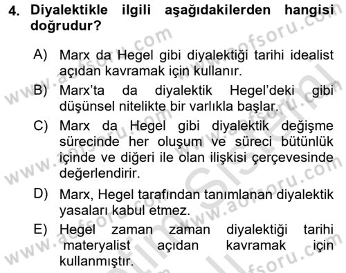 Sosyolojide Araştırma Yöntem ve Teknikleri Dersi 2022 - 2023 Yılı Yaz Okulu Sınav Soruları 4. Soru