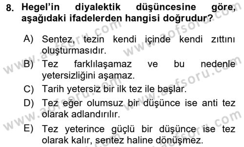 Sosyolojide Araştırma Yöntem ve Teknikleri Dersi 2023 - 2024 Yılı (Vize) Ara Sınav Soruları 8. Soru