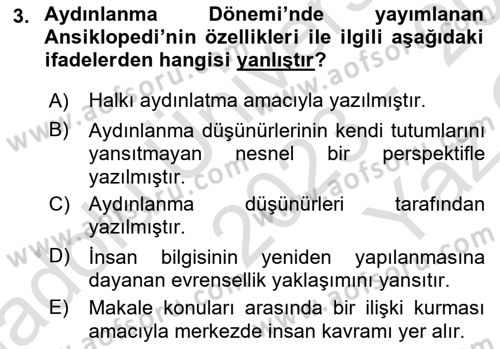 Sosyolojide Araştırma Yöntem ve Teknikleri Dersi 2023 - 2024 Yılı Yaz Okulu Sınav Soruları 3. Soru