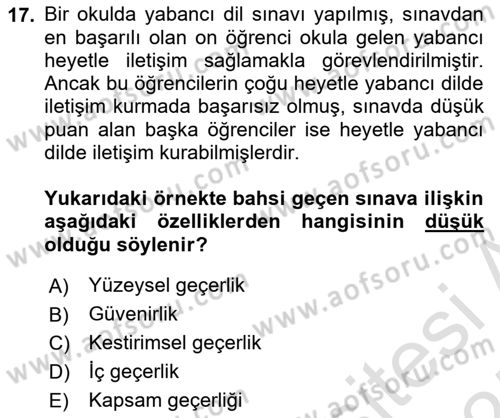 Sosyolojide Araştırma Yöntem ve Teknikleri Dersi 2024 - 2025 Yılı (Final) Dönem Sonu Sınav Soruları 17. Soru