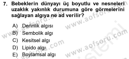 Birey ve Davranış Dersi 2015 - 2016 Yılı Tek Ders Sınav Soruları 7. Soru