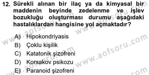 Birey ve Davranış Dersi 2016 - 2017 Yılı 3 Ders Sınav Soruları 12. Soru