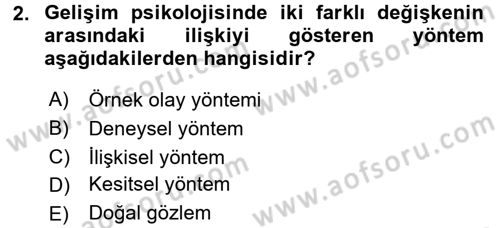 Birey ve Davranış Dersi 2016 - 2017 Yılı 3 Ders Sınav Soruları 2. Soru
