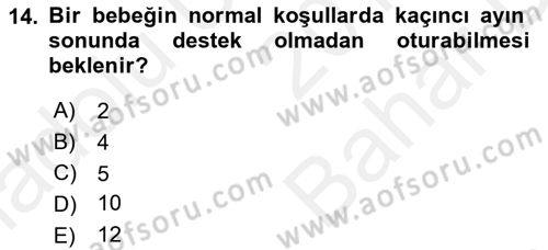Birey ve Davranış Dersi 2017 - 2018 Yılı (Vize) Ara Sınav Soruları 14. Soru