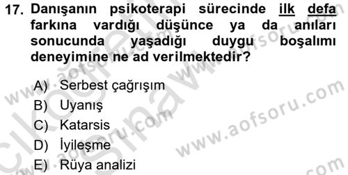 Birey ve Davranış Dersi 2018 - 2019 Yılı 3 Ders Sınav Soruları 17. Soru