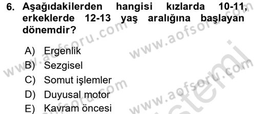 Birey ve Davranış Dersi 2018 - 2019 Yılı 3 Ders Sınav Soruları 6. Soru