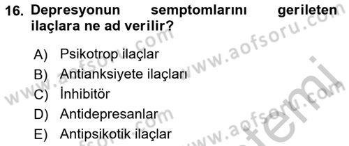 Birey ve Davranış Dersi 2018 - 2019 Yılı Yaz Okulu Sınav Soruları 16. Soru