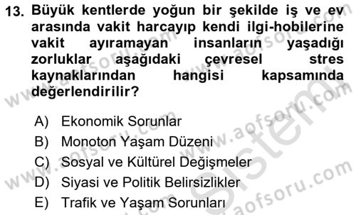 Birey ve Davranış Dersi 2022 - 2023 Yılı Yaz Okulu Sınav Soruları 13. Soru