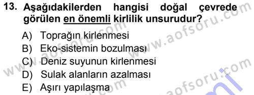 Turizm Sosyolojisi Dersi 2012 - 2013 Yılı (Final) Dönem Sonu Sınav Soruları 13. Soru