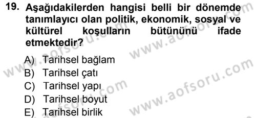 Turizm Sosyolojisi Dersi 2012 - 2013 Yılı (Final) Dönem Sonu Sınav Soruları 19. Soru
