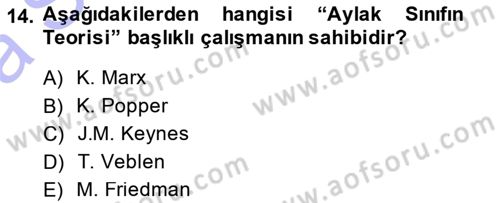 Turizm Sosyolojisi Dersi 2013 - 2014 Yılı (Vize) Ara Sınav Soruları 14. Soru