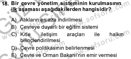 Turizm Sosyolojisi Dersi 2014 - 2015 Yılı (Final) Dönem Sonu Sınav Soruları 18. Soru