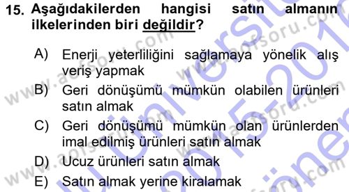 Turizm Sosyolojisi Dersi 2015 - 2016 Yılı (Final) Dönem Sonu Sınav Soruları 15. Soru