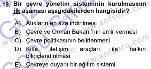 Turizm Sosyolojisi Dersi 2015 - 2016 Yılı (Final) Dönem Sonu Sınav Soruları 19. Soru