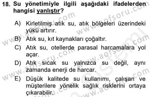 Turizm Sosyolojisi Dersi 2017 - 2018 Yılı 3 Ders Sınav Soruları 18. Soru