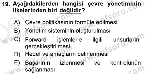 Turizm Sosyolojisi Dersi 2017 - 2018 Yılı 3 Ders Sınav Soruları 19. Soru