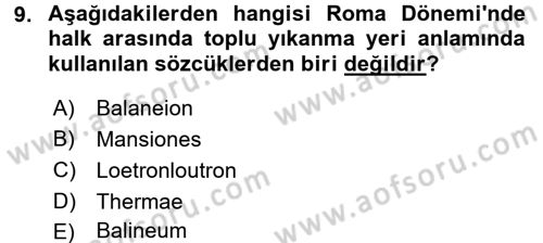 Turizm Sosyolojisi Dersi 2017 - 2018 Yılı (Vize) Ara Sınav Soruları 9. Soru
