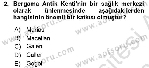Turizm Sosyolojisi Dersi 2018 - 2019 Yılı 3 Ders Sınav Soruları 2. Soru