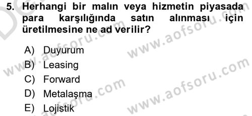 Turizm Sosyolojisi Dersi 2018 - 2019 Yılı 3 Ders Sınav Soruları 5. Soru