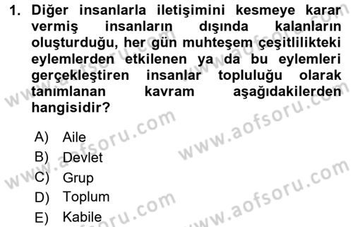 Turizm Sosyolojisi Dersi 2020 - 2021 Yılı Yaz Okulu Sınav Soruları 1. Soru
