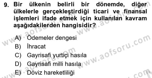 Turizm Sosyolojisi Dersi 2020 - 2021 Yılı Yaz Okulu Sınav Soruları 9. Soru