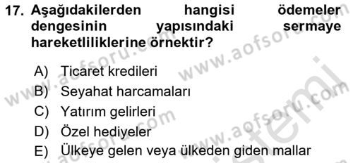 Turizm Sosyolojisi Dersi 2022 - 2023 Yılı (Vize) Ara Sınav Soruları 17. Soru