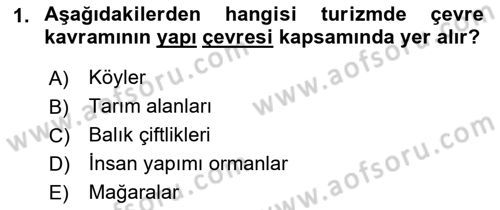 Turizm Sosyolojisi Dersi 2022 - 2023 Yılı Yaz Okulu Sınav Soruları 1. Soru