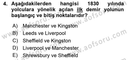 Turizm Sosyolojisi Dersi 2023 - 2024 Yılı Yaz Okulu Sınav Soruları 4. Soru