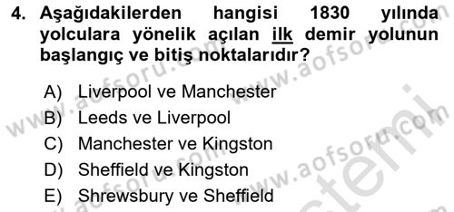 Turizm Sosyolojisi Dersi 2024 - 2025 Yılı (Vize) Ara Sınav Soruları 4. Soru