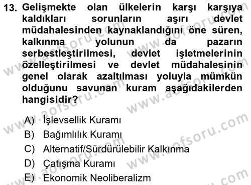 Turizm Sosyolojisi Dersi 2024 - 2025 Yılı (Final) Dönem Sonu Sınav Soruları 13. Soru